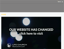 Tablet Screenshot of lifechurchfishers.com